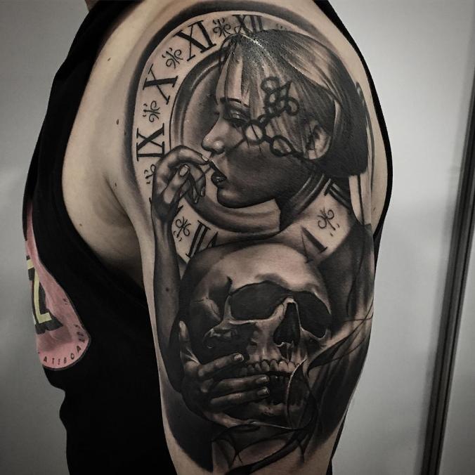 Half sleeve tattoo