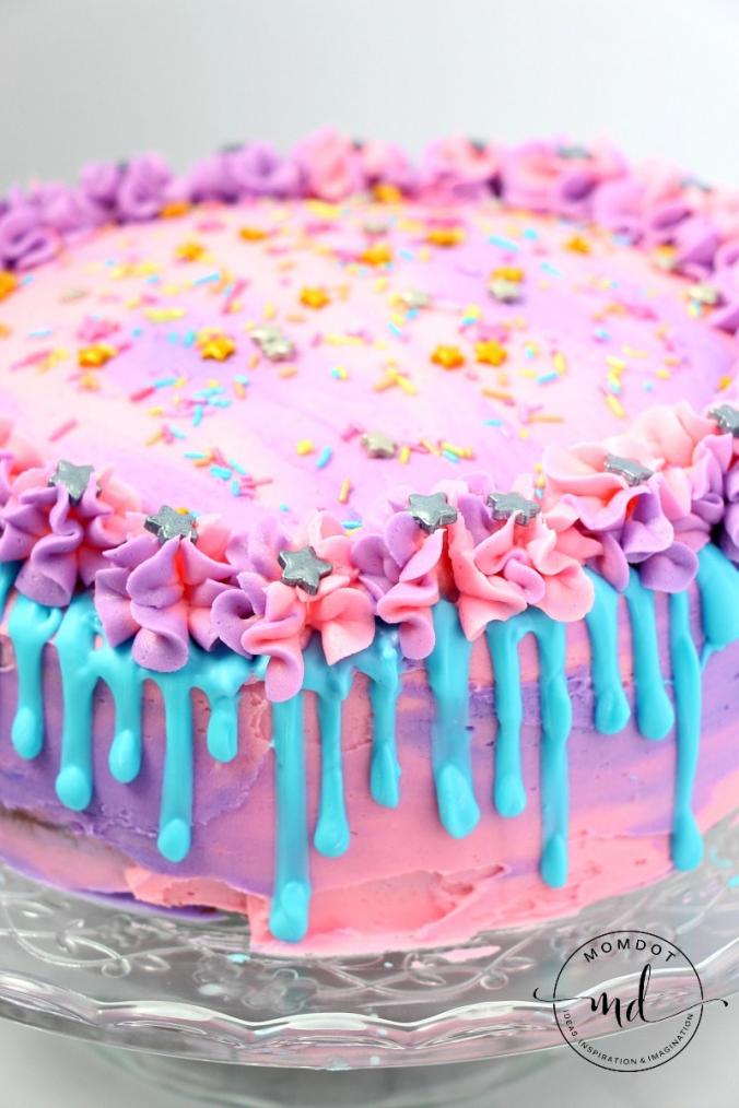 Unicorn Poop Cake Recipe, perfectly delicious rainbow layered unicorn poop cake that is almost too pretty to eat