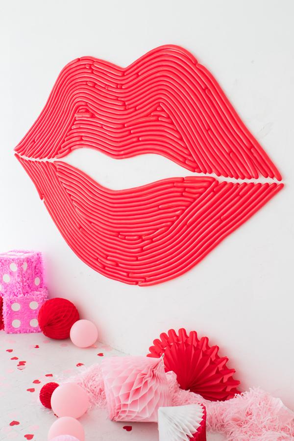 Lips Balloon Wall | Oh Happy Day!