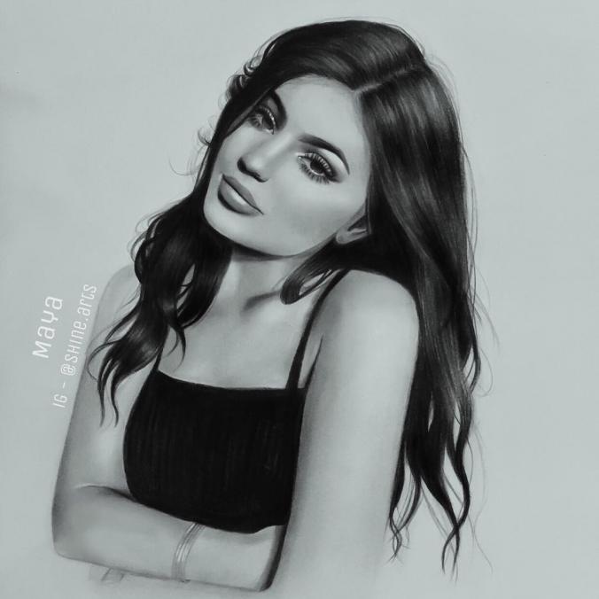 Kylie Jenner pencil art