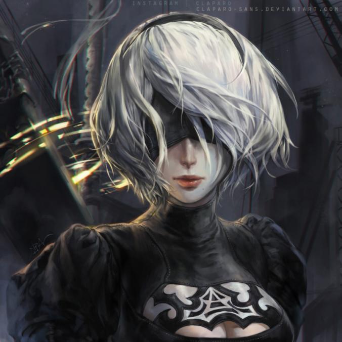 [Nier Automata]   B by Claparo Sans