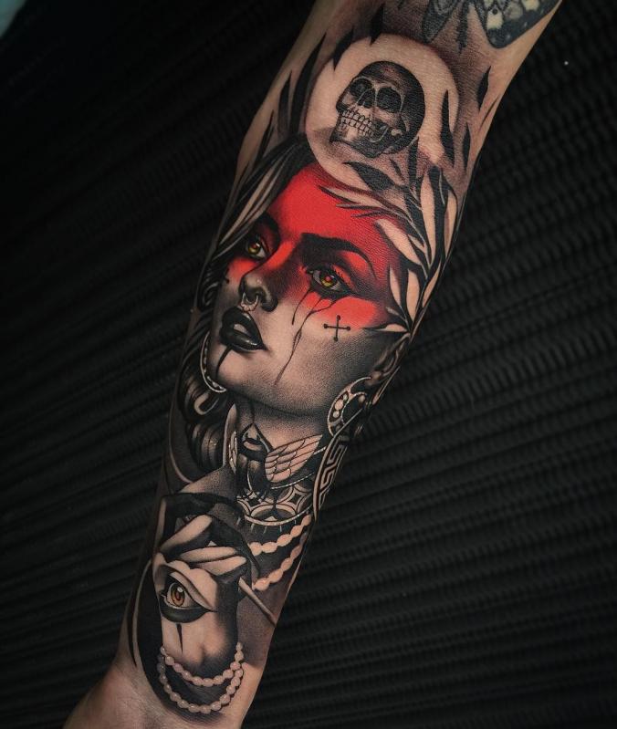 Awesome sleeve tattoo