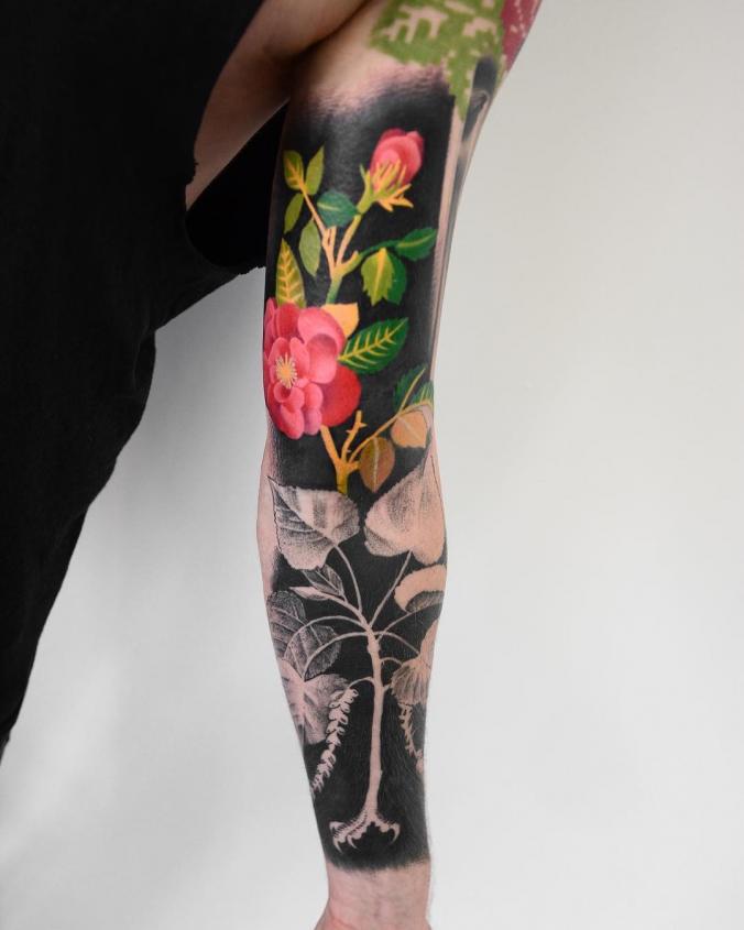 Full sleeve tattoo