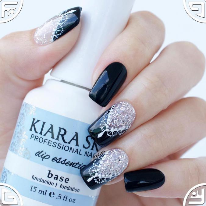 Nail design with Kiara Sky dip acrylic powder