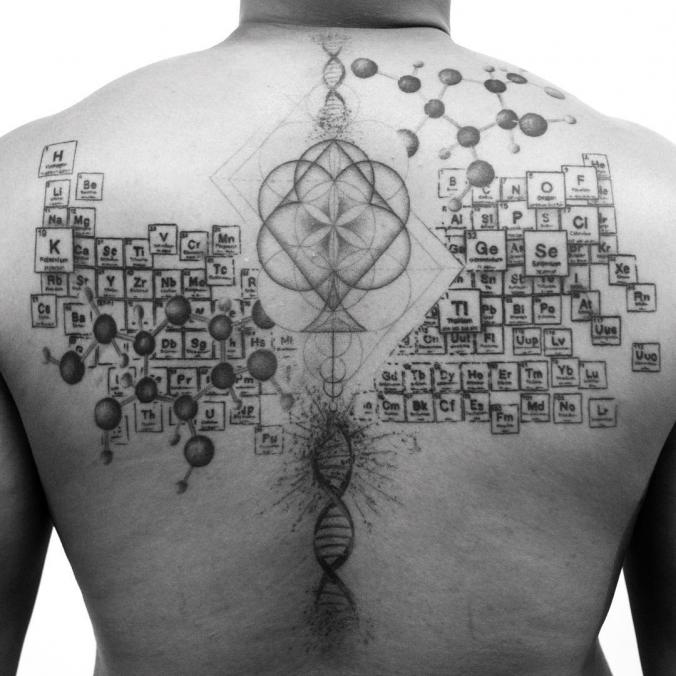 holy chemistry__full back tattoo