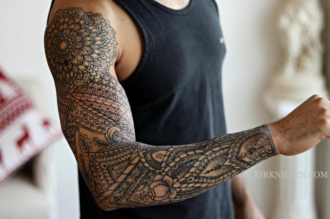 Mandala full sleeve tattoo