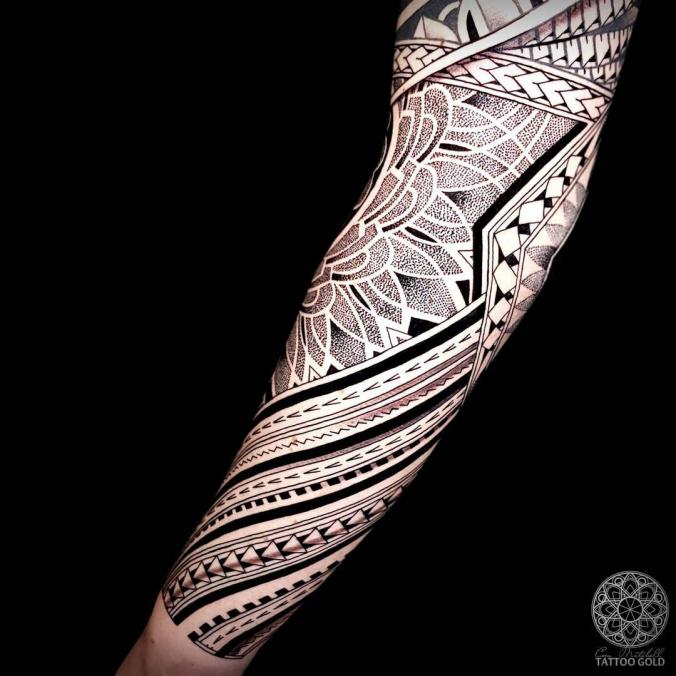 Mandala forearm tattoo