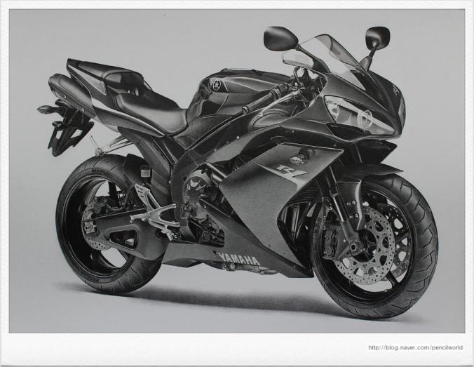 YAMAHA YZF   R Drawing by sharppower