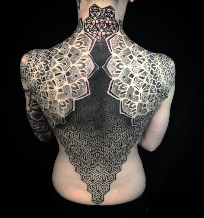 Full back tattoo
