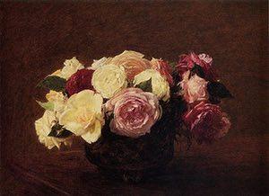 Best: Roses by Henri Fantin Latour