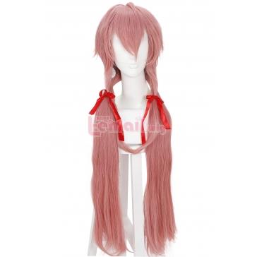 100cm Long Hot Pink The Future Diary Yuno Gasai Cosplay Wigs - L-email Cosplay Wig