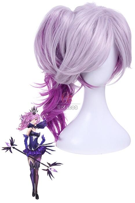 Buy LOL Lux Elementalist Dark Skin Synthetic Purple Cosplay Wigs - RoleCosplay.com