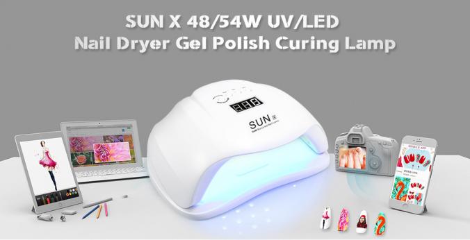 Dropshipping for SUN X 48 / 54W UV / LED Nail Dryer Gel Polish Curing Lamp to sell online at wholesale price