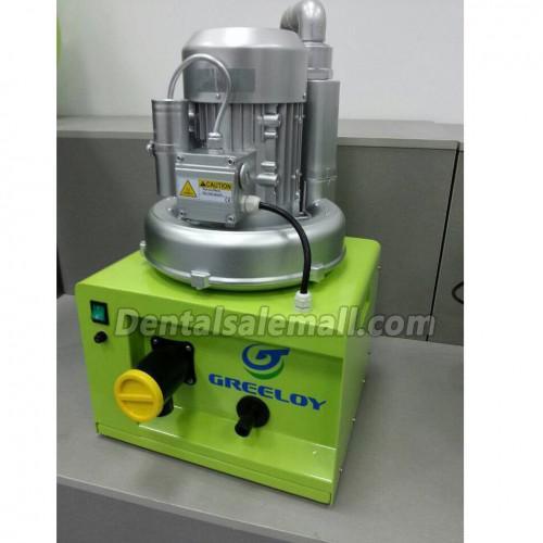 GREELOY Portable Dental Suction Unit
GS-01 300L/min
for Dentistry Clinic & Surgery Room

1. Multi-function apparatus, can be used in vacuum suction of pus, waste water, blood, saliva, dentin and a wide variety of filling materials.

2. With metal cabinet  has anti vibration system and silencer for the exhauster air, virtually silent performance,

 it is more ergonomic to locate as close as possible to the dental unit.

3. Reliable electric motors more than 350L/min suction flow on the spray, to provide strong protection against infection.

4. Easy to operate, maintenance-free, the dentist will not work in patients with swallowing reaction was interrupted.

5. Advanced technology, as air-water separation system from Europe, which adopts whirlpool gas filtration system to achieve easier separation of water and vapor and longer separation path.

6. Lower noise suction pump and better drainage system, this machine can work in a quieter and more stable manner. So it is a preference for dentists.

7. SKU: GL-I-GS(01)-220