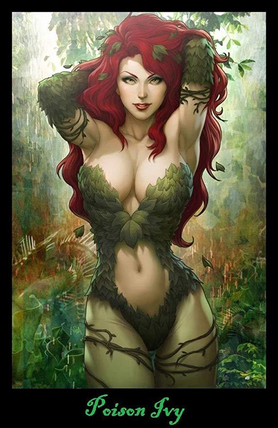 Poison Ivy Fridge Magnet .5 x 5 DC Comics Magnetic Poster Canvas Print