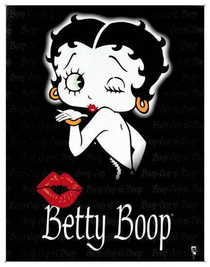 Betty Boop Kiss Tin Sign at AllPosters.com