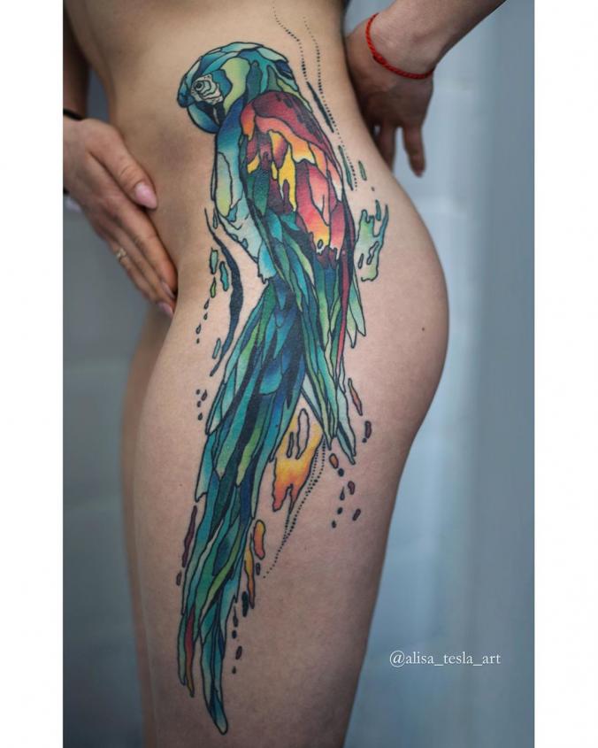 Bird tattoo 
