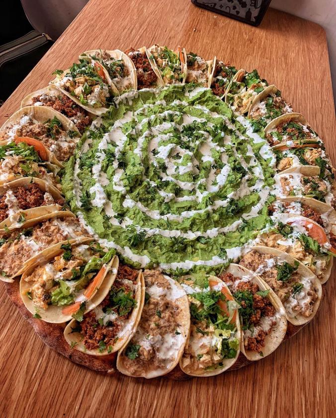 Taco Pizza slices available all day & pre-order whole pies! 