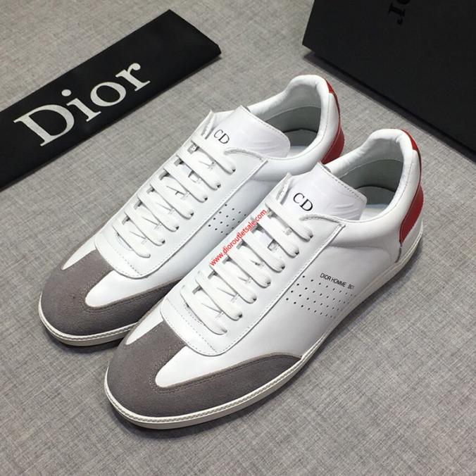 Dior Homme B01 Calfskin Sneaker White/Red