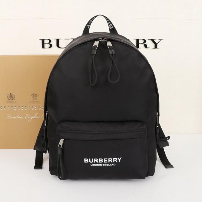 Burberry Logo Print ECONYL? Backpack In Black