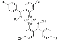 Di μ chlorobis[ chloro 2 [(4 chlorophenyl)(hydroxyimino)methyl]phenyl]palladium(II) Dimer