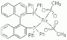 Diacetato[(R) (+) ,2' bis(diphenylphosphino) 1,1' binaphthyl]ruthenium(II) Ru(OAc)2[(R) binap]