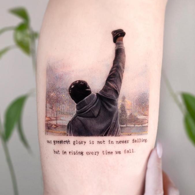 Edit Paints Tattoo on Instagram ：“Our greatest glory is not in never falling but in rising every time we fall 