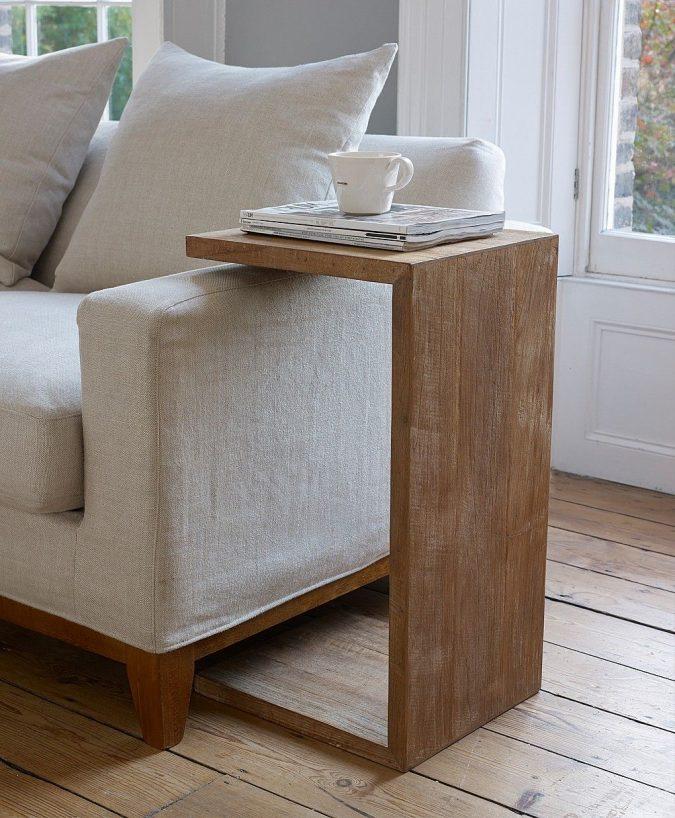 sofa side table x818 Using Wood to Decorate Your Home   Easy Tips and Tricks