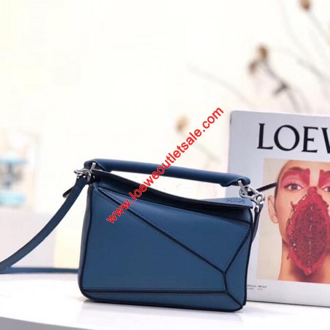 Loewe Puzzle Mini Bag Classic Calf In Blue
