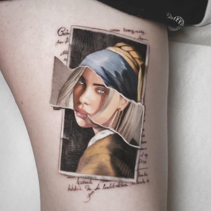 Kozo_tattoo on Instagram ：“✨ Billie Eilish x Vermeer ✨”