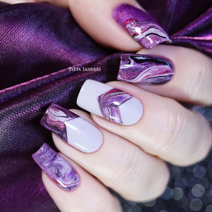 NAILS BY SVETA SANDERS on Instagram：“Дизайн, лаки для которого вы выбирали в сториз. Вам вообще нравится такой формат, когда вы помогаете мне в выборе?⠀The nail art with nail…”