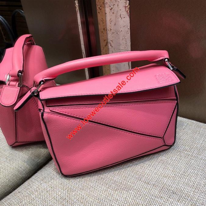 Loewe Puzzle Mini Bag Classic Calf In Pink