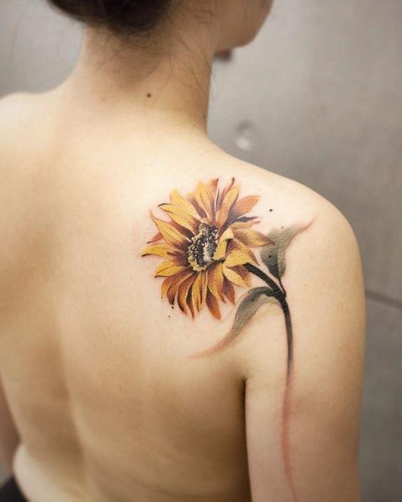24 Best Sunflower Tattoos Designs - Bafbouf