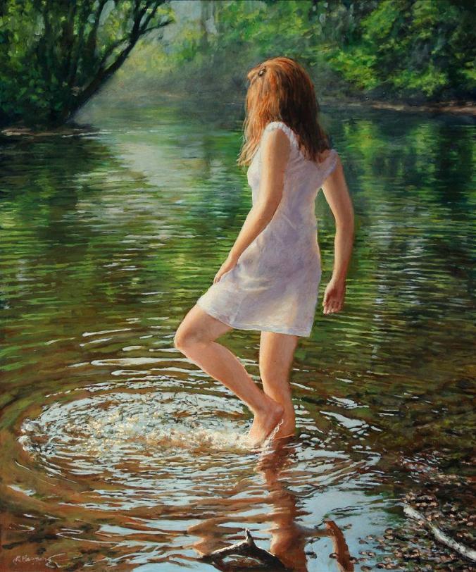 Ralf Heynen on Instagram ：“The dancer (Sonsbeek Park), 60  x 50 cm, oil on panel.