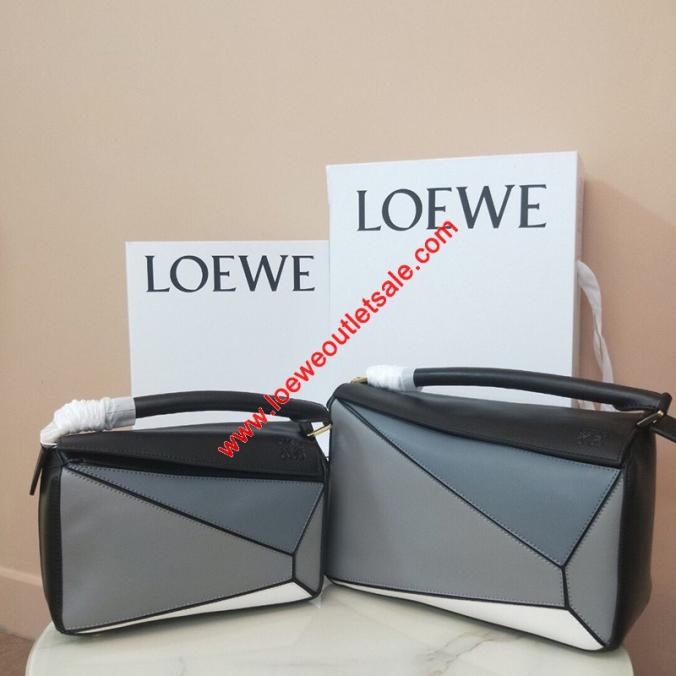 Loewe Puzzle Patchwork Bag Calfskin Black