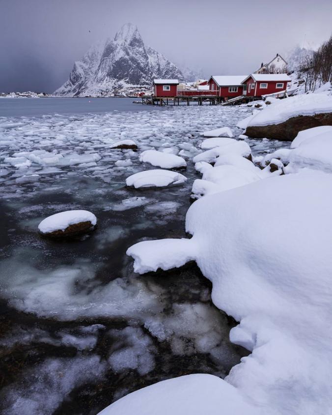 Felix Inden on Instagram：“Cold, cold winter day in Reine i Lofoten