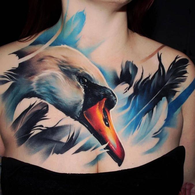 Tattoo Realistic on Instagram ：“Wonderful color skills by @sandradaukshtatattoo !Location : @insidetattoogallery, Latvia”