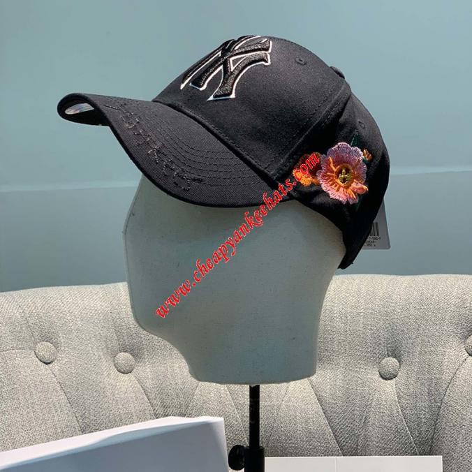 MLB NY Rose Garden Adjustable Cap New York Yankees Hat Black