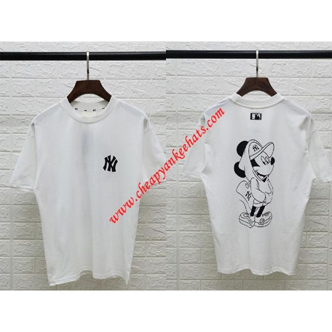 MLB X Disney Short Sleeve T-shirt New York Yankees White