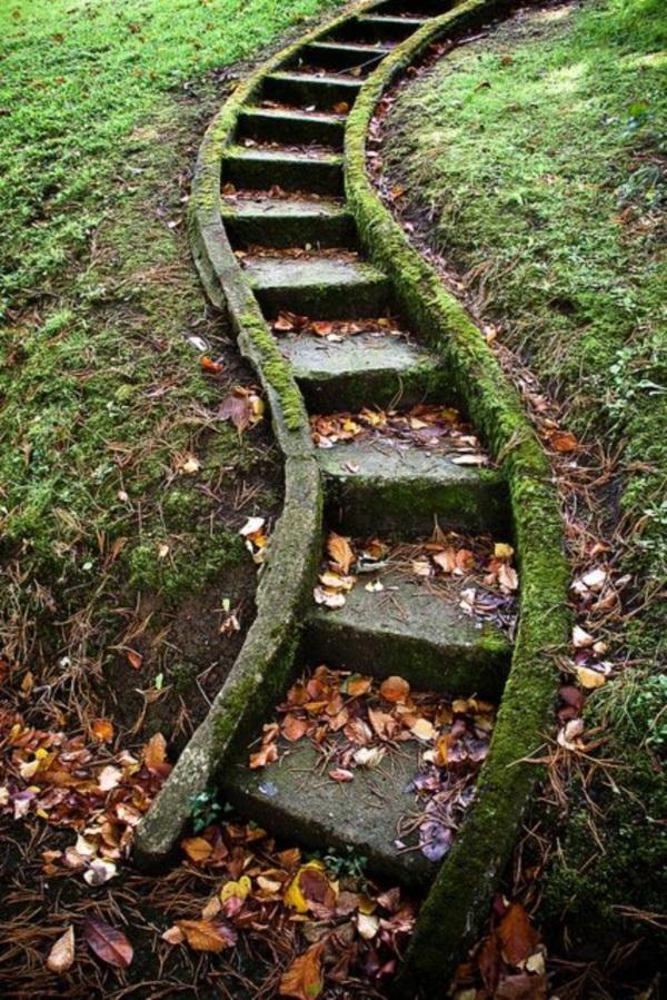 Cool Garden Stair Ideas For Inspiration 