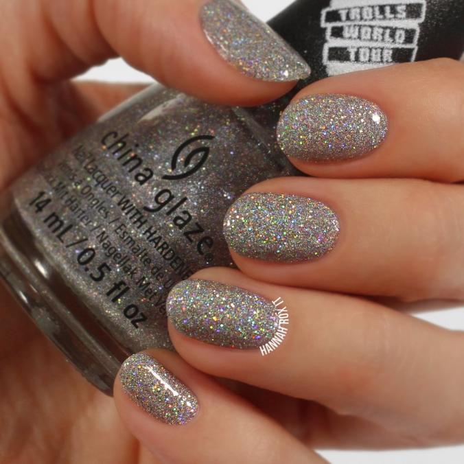 Hannah Lee on Instagram ：“Loving ‘Glitter-iffic’ from the @chinaglazeofficial x Trolls World Tour collection!”