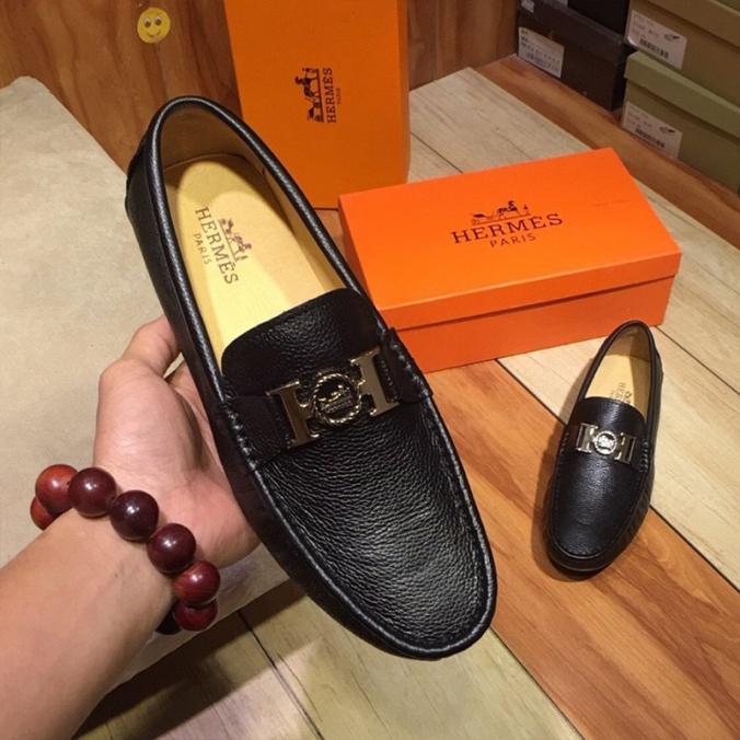 Hermes Loafer Togo Leather Black