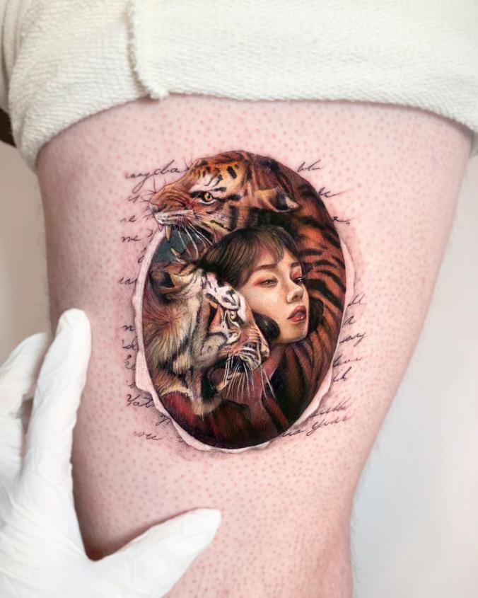 Edit Paints Tattoo on Instagram ：“Tigers lady 