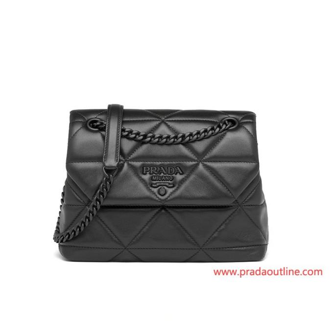Prada 1BD233 Small Nappa Leather Spectrum Bag In Black