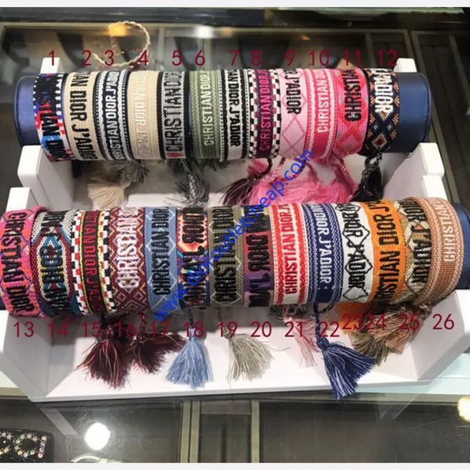 Christian Dior J'Adior Woven Bracelets