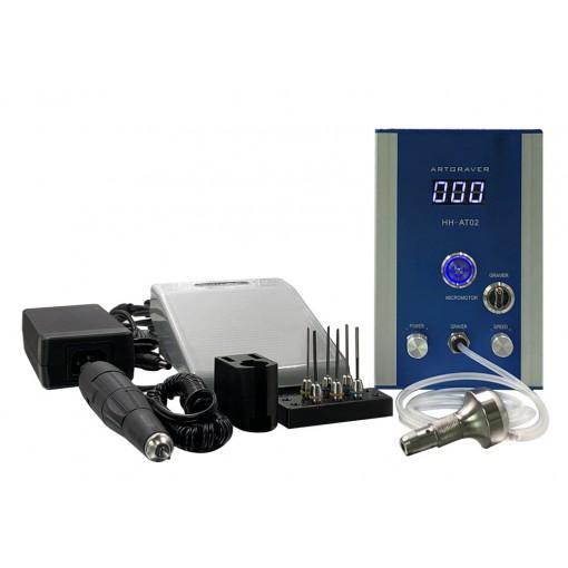 HH-AT03 is the third generation product of AT series, including gravers and micromotor , three-in-one .
This system offers you revolutionary powerful , pneumatic graver. 110V/220V ， FULL USED.
