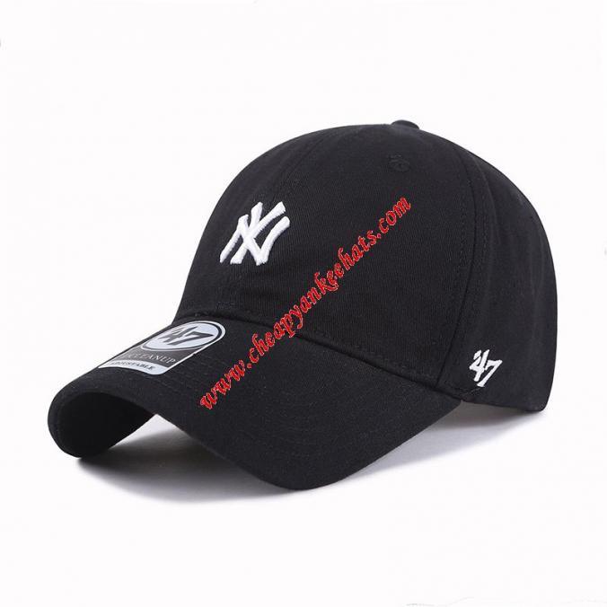 MLB NY 47 Brand Cap New York Yankees Hat Black