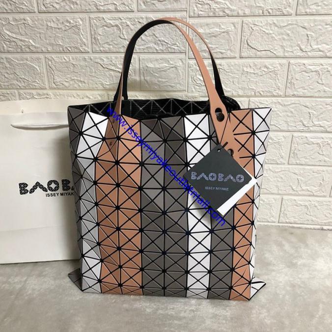 Buy Discounted Issey Miyake Prism Stripe Tote Bag Brown from www.isseymiyakeoutlets.com Cheap Issey Miyake Bags Online Store with Fast De...