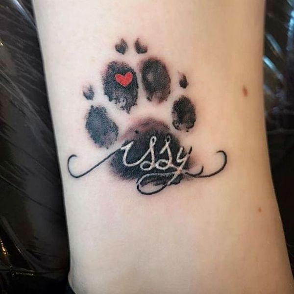 35 Cute Paw Print Tattoos for Your Inspiration | Art and Design