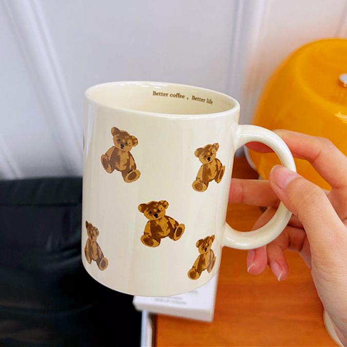 Cute Cartoon Coffee Mug - Creative Ceramic Cup
